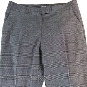 Anne Klein The Executive Boot Cut Houndstooth Plaid Dress Pants Women Size 8